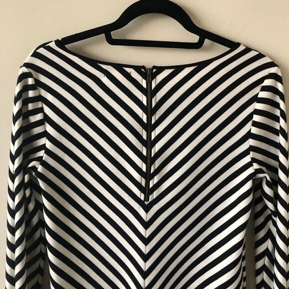 SILENCE & Noise Ponte Knit Stripe Dress - Picture 5 of 7